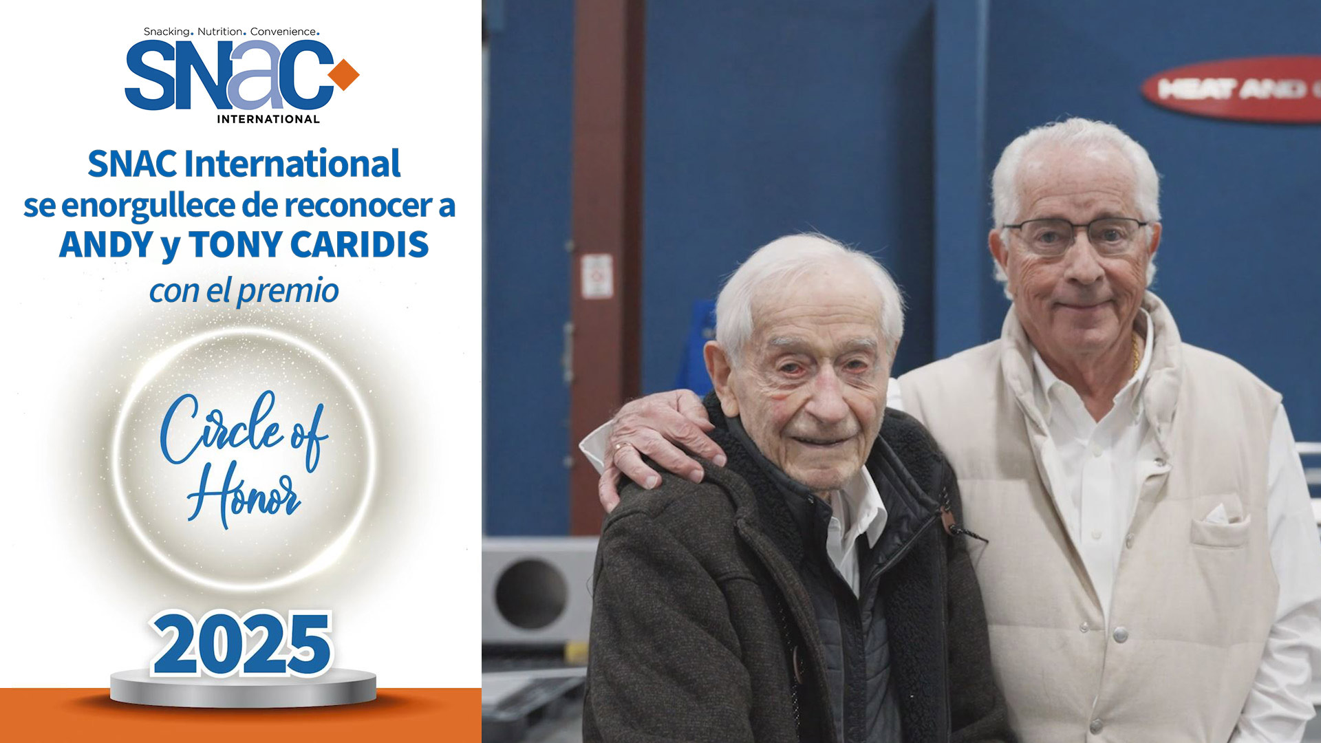 Video del Premio SNAC International Circle of Honor 2025